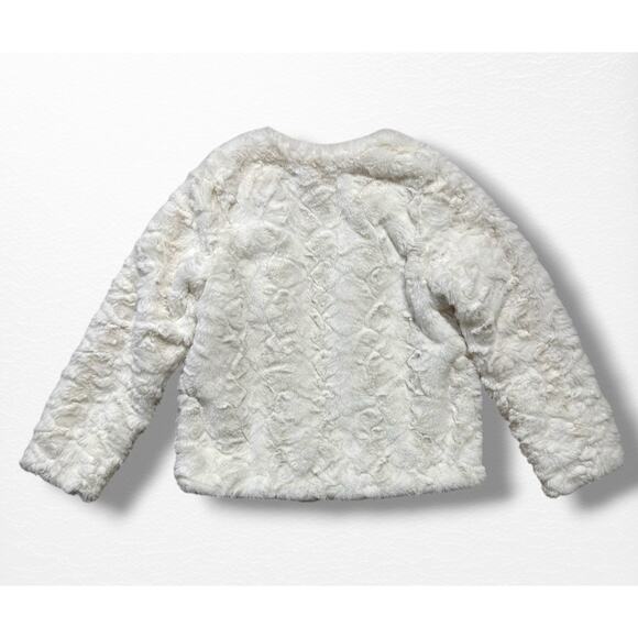 H&M Girls’ Faux Fur Jacket, Size 8-10 - Picture 5 of 7